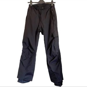 obermeyer black cargo pocket snow ski winter pants size 6 long